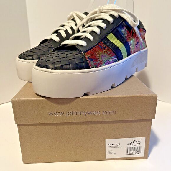 Johnny Was Downtown Jacquard Sneakers Shoes 10 Biya JWLA 3J Workshop MSRP $268 - Picture 2 of 10